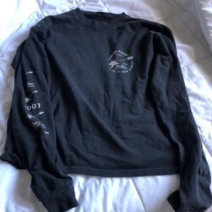 Pacsun/Brandy black crossroads long sleeve shirt